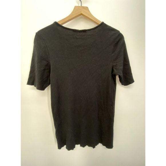 J Brand French Girl Short Sleeve Tee Black - M - Picture 4 of 8